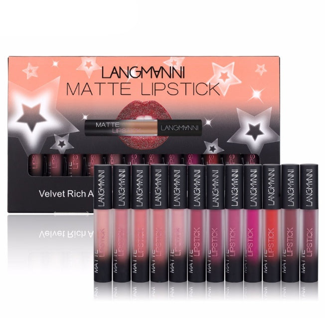Matte Lipstick Set | Waterproof & Long-Lasting | Velvet Smooth Lipsticks for All-Day Wear