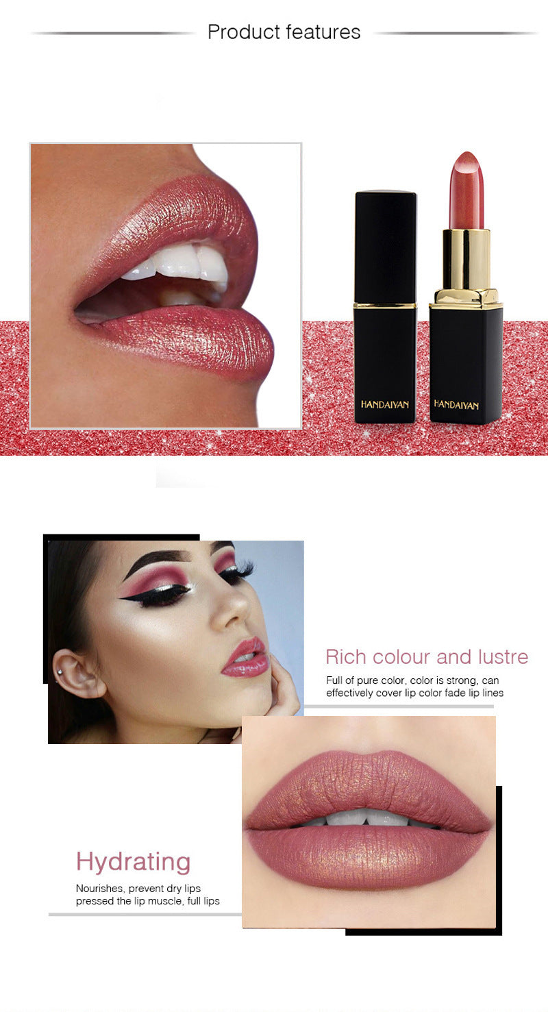 ✨ Shiny Metallic Lipstick | Pearlescent & Color-Temperature Changing | Gilt Lipstick for a Luxurious Glow