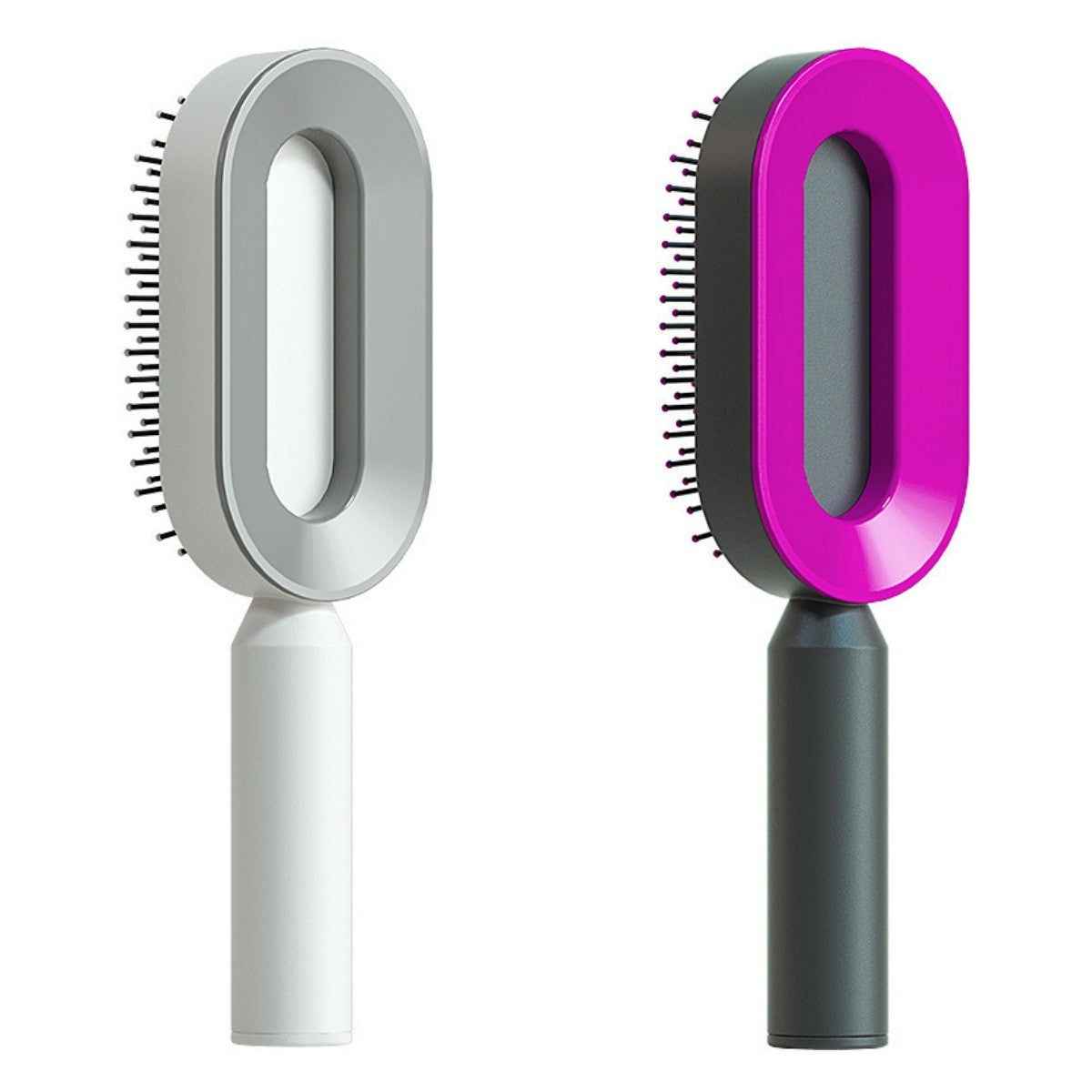 Self-Cleaning Hair Brush – One-Key Cleaning, Anti-Static, Scalp Massage Comb