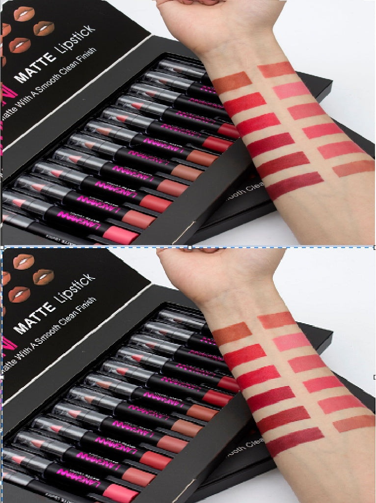Matte Lipstick Set | Waterproof & Long-Lasting | Velvet Smooth Lipsticks for All-Day Wear