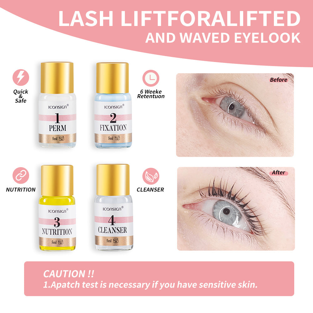 ICONSIGN Lash Lift & Brow Lamination Kit – Eyelash & Eyebrow Tint Set