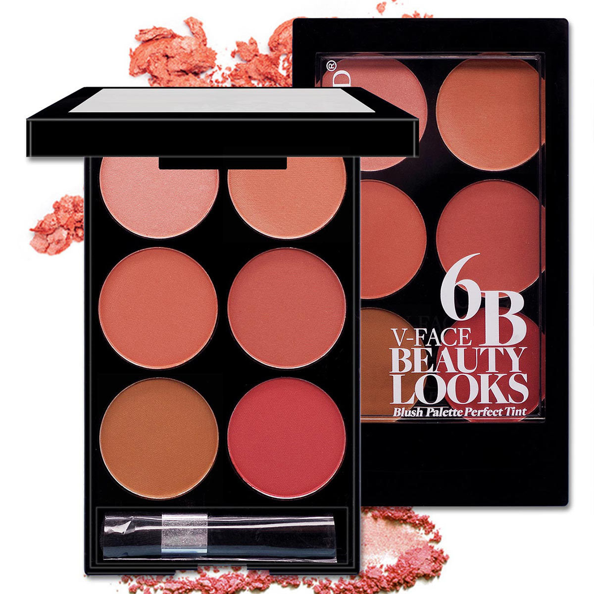 Six-Color Blush Palette – Multi-Color Makeup Set
