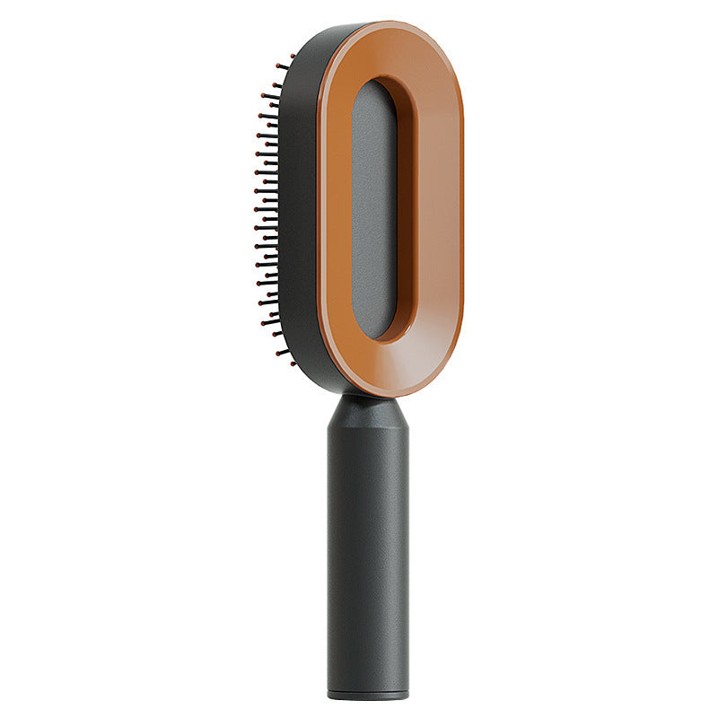 Self-Cleaning Hair Brush – One-Key Cleaning, Anti-Static, Scalp Massage Comb