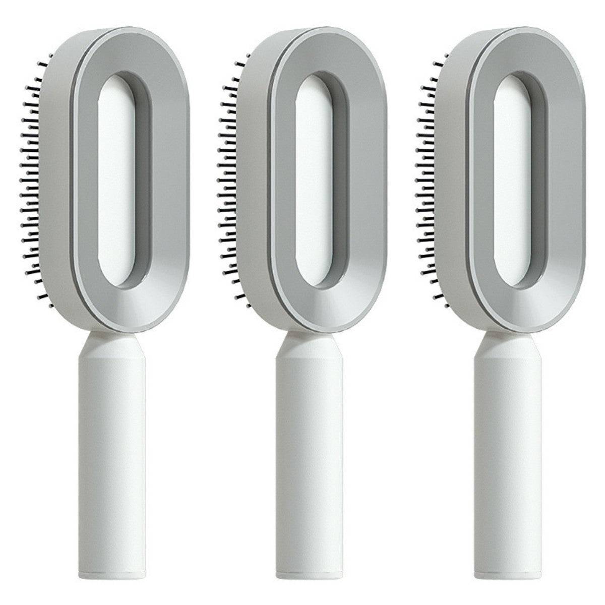 Self-Cleaning Hair Brush – One-Key Cleaning, Anti-Static, Scalp Massage Comb
