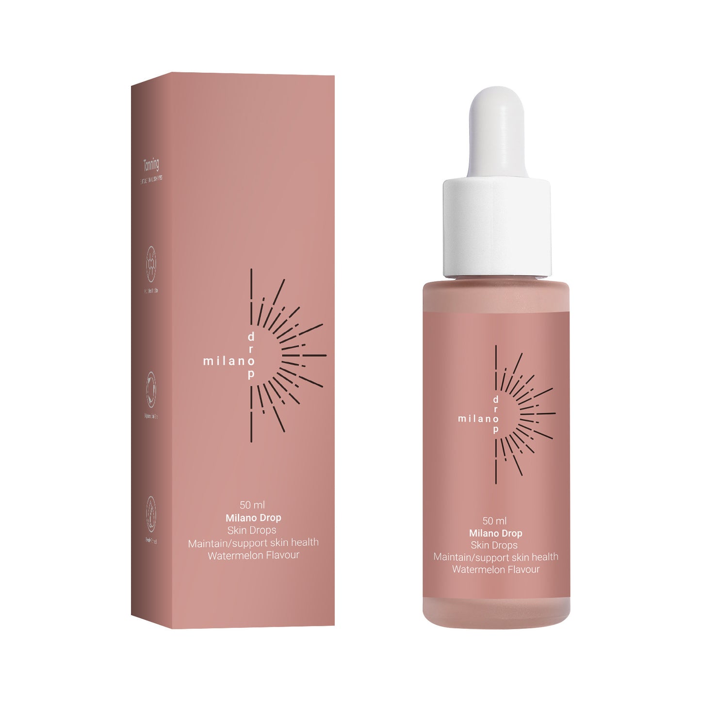 Self Tanning Serum Drops | Face & Body Bronzer | Fine Line Repair & Hydration | Dark Tan Booster for Tanning Bed & Outdoor Use