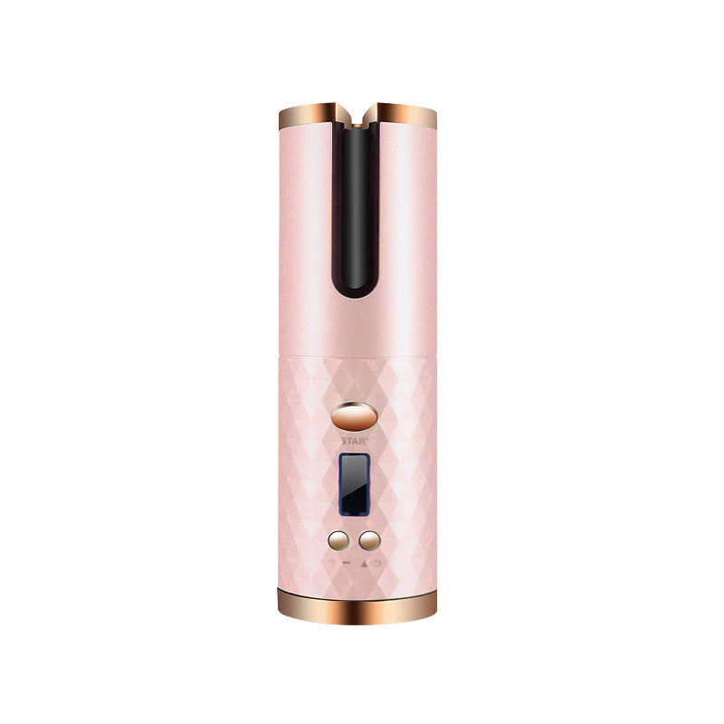 Rechargeable Automatic Hair Curler – Portable LCD Ceramic Rotating Curling Iron