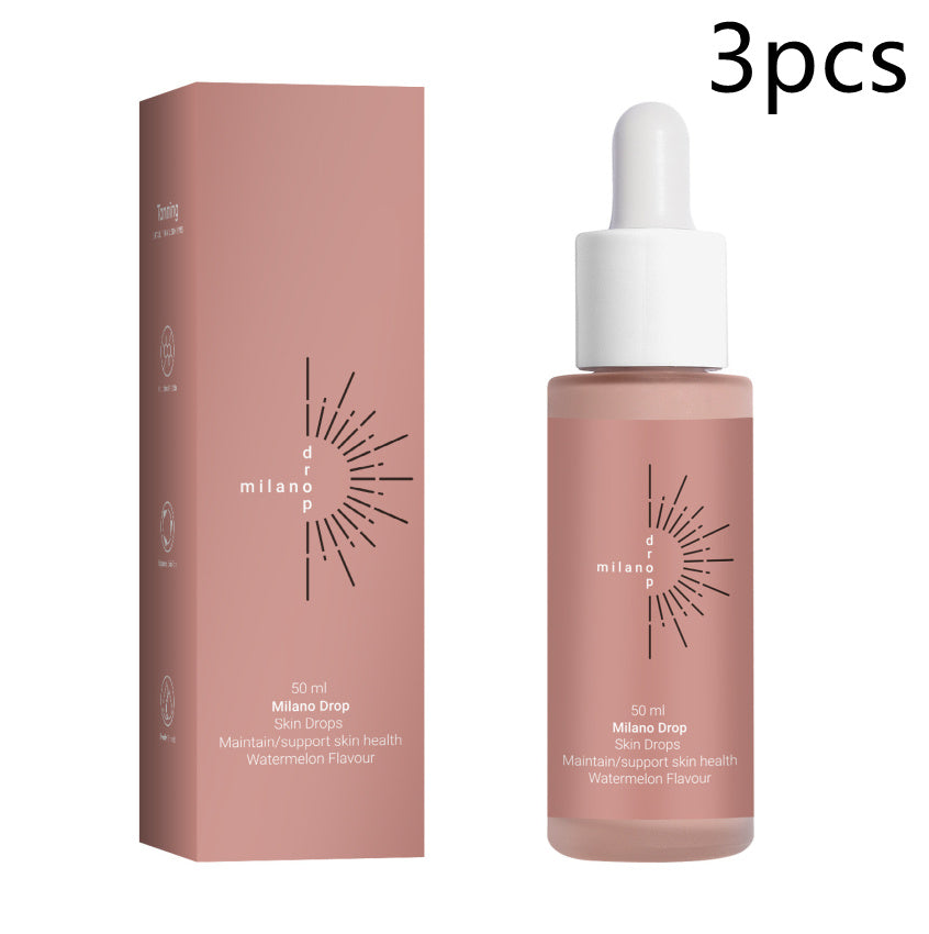Self Tanning Serum Drops | Face & Body Bronzer | Fine Line Repair & Hydration | Dark Tan Booster for Tanning Bed & Outdoor Use