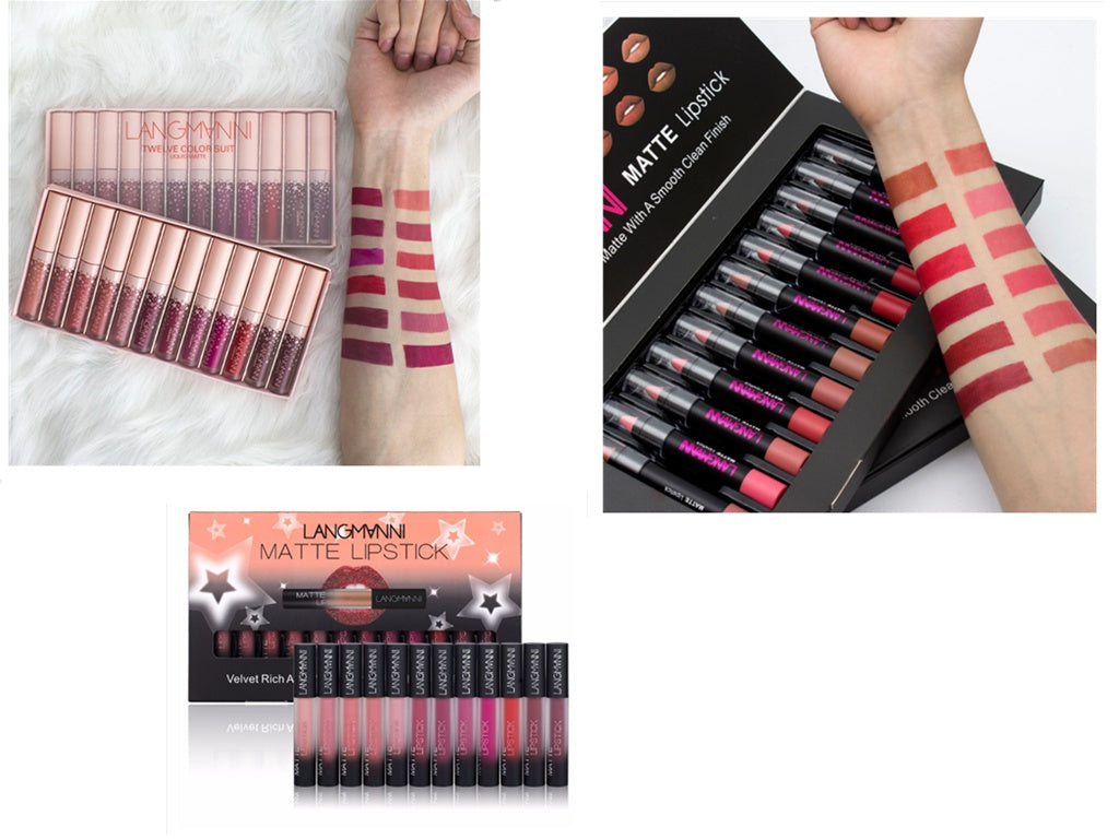 Matte Lipstick Set | Waterproof & Long-Lasting | Velvet Smooth Lipsticks for All-Day Wear