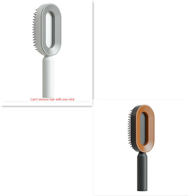 Self-Cleaning Hair Brush – One-Key Cleaning, Anti-Static, Scalp Massage Comb