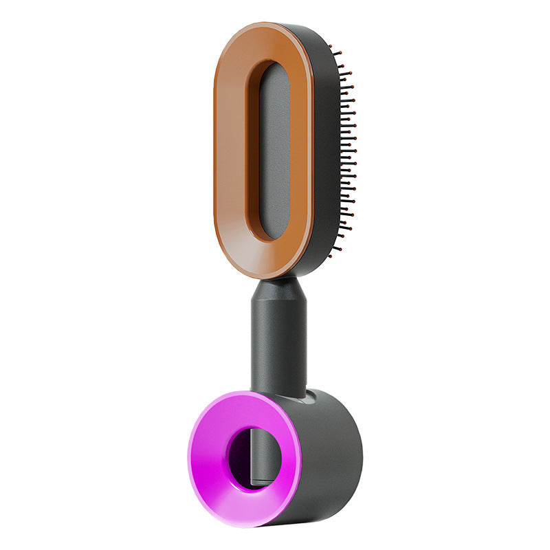 Self-Cleaning Hair Brush – One-Key Cleaning, Anti-Static, Scalp Massage Comb