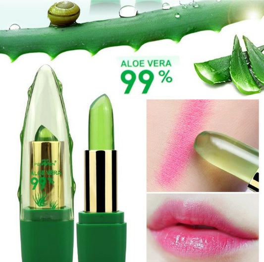 Aloe Vera Gel Color-Changing Lipstick | Gloss & Moisturizer | Anti-Drying Lip Care