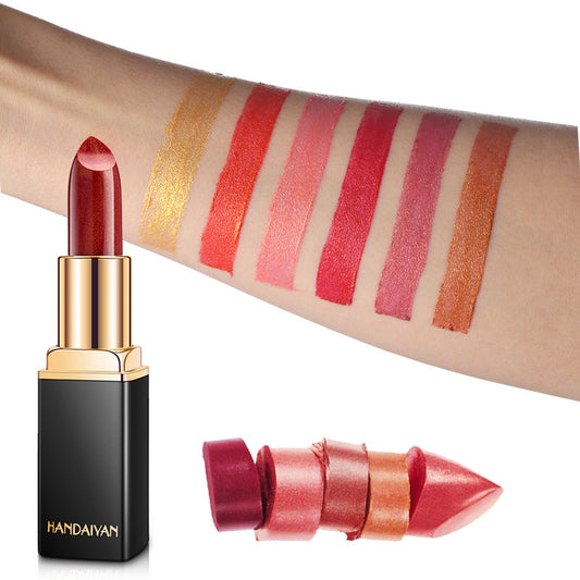 ✨ Shiny Metallic Lipstick | Pearlescent & Color-Temperature Changing | Gilt Lipstick for a Luxurious Glow