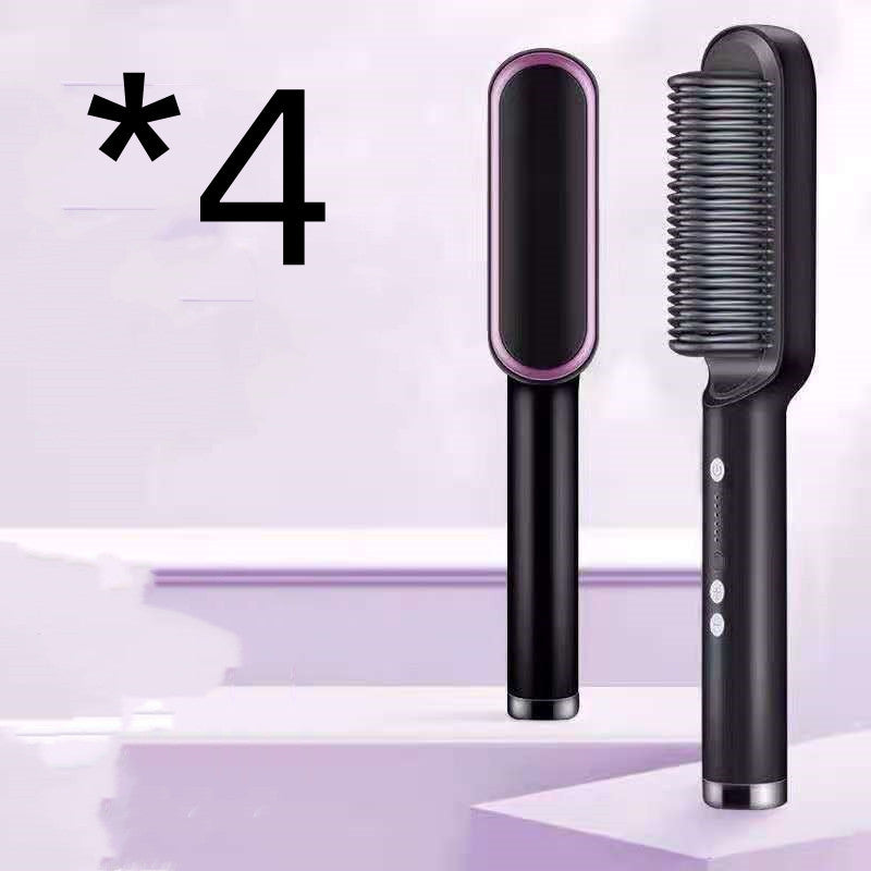 2-in-1 Hair Straightener & Curler – Hot Comb with Negative Ion Technology
