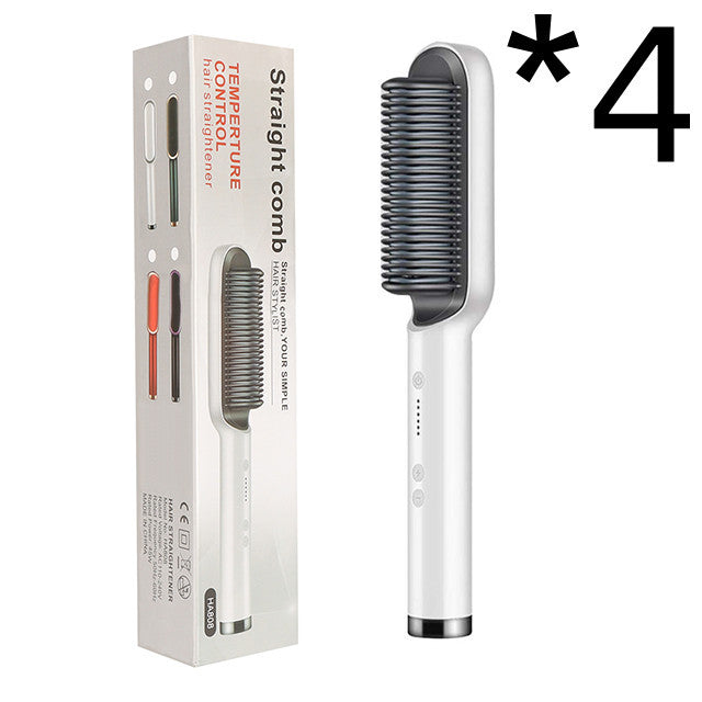 2-in-1 Hair Straightener & Curler – Hot Comb with Negative Ion Technology