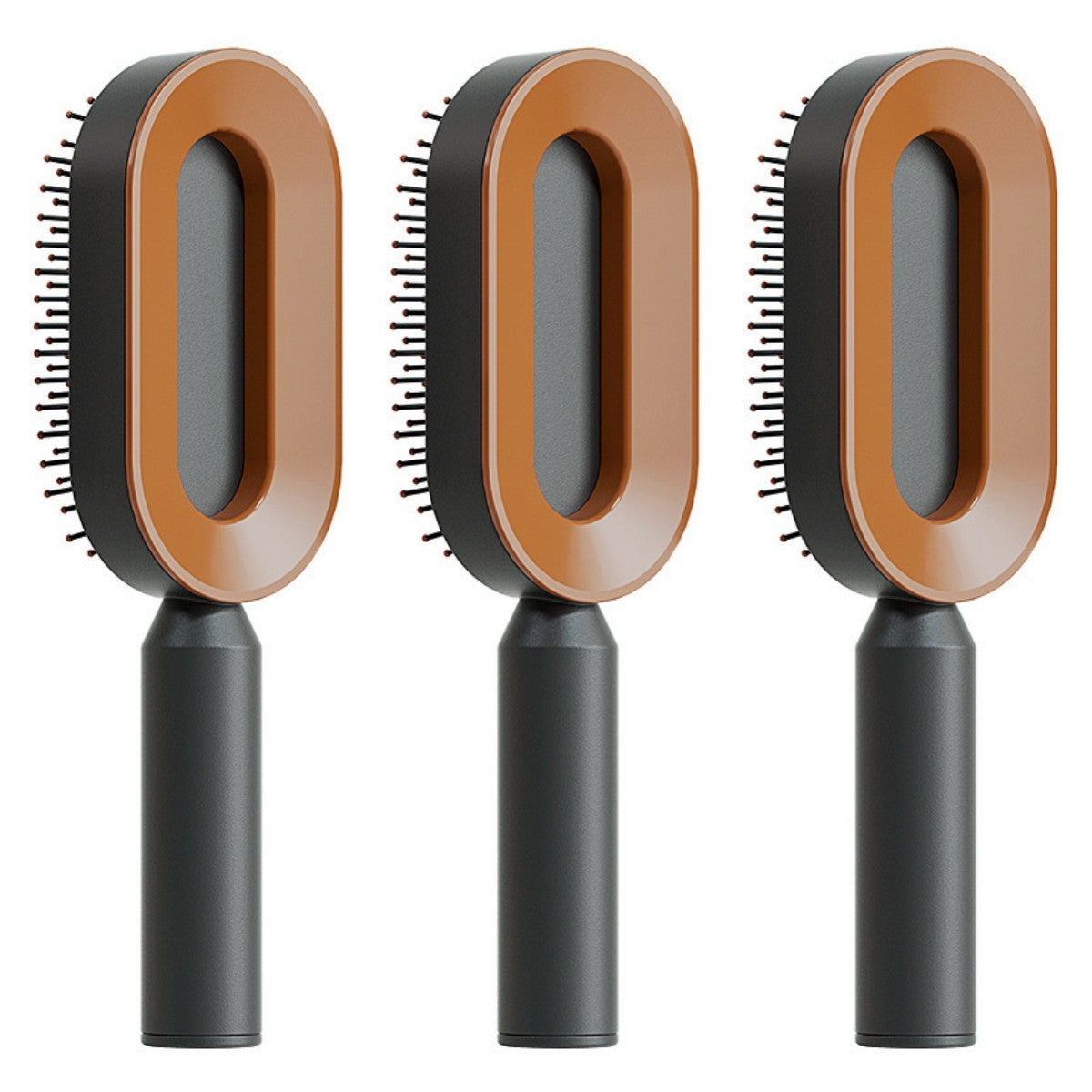 Self-Cleaning Hair Brush – One-Key Cleaning, Anti-Static, Scalp Massage Comb