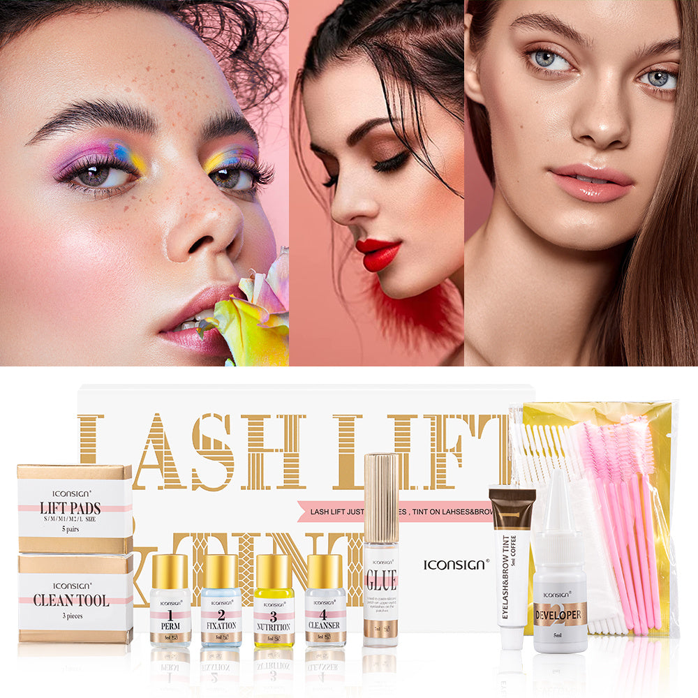 ICONSIGN Lash Lift & Brow Lamination Kit – Eyelash & Eyebrow Tint Set