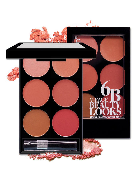 Six-Color Blush Palette – Multi-Color Makeup Set
