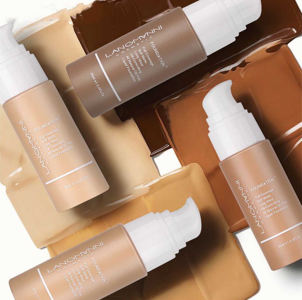 Oil-Control Liquid Foundation & Concealer – Long-Lasting Coverage