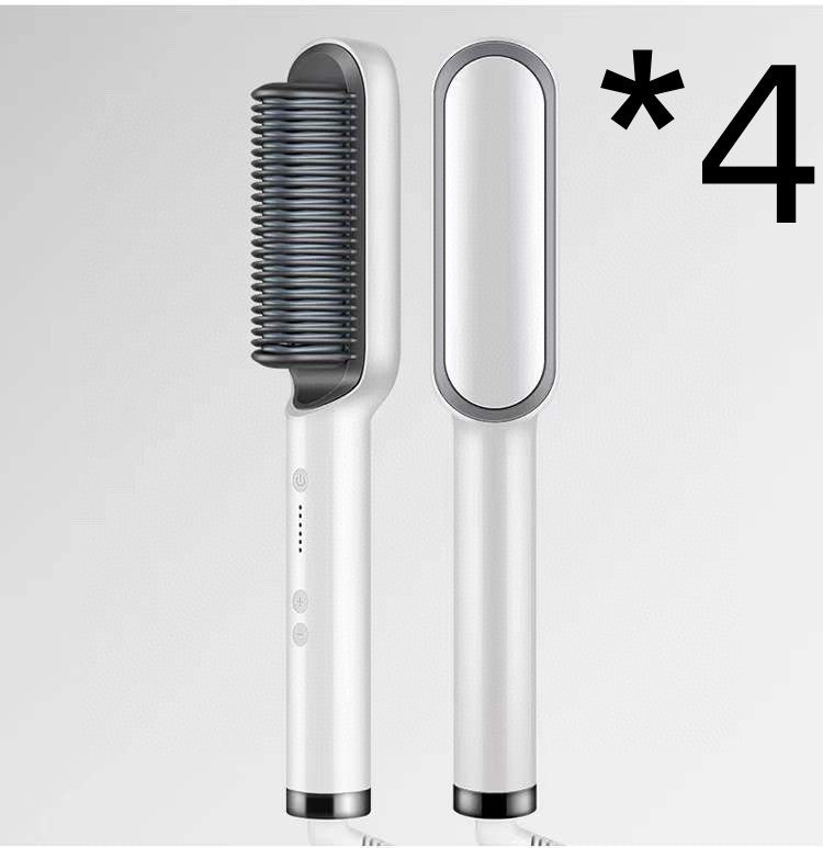 2-in-1 Hair Straightener & Curler – Hot Comb with Negative Ion Technology