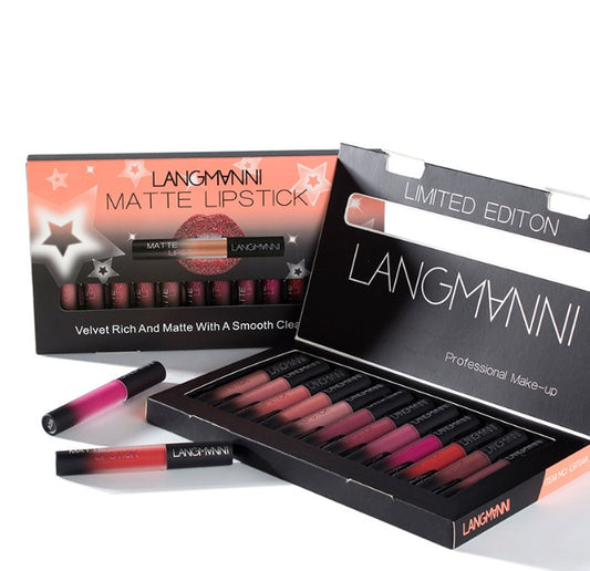 Matte Lipstick Set | Waterproof & Long-Lasting | Velvet Smooth Lipsticks for All-Day Wear